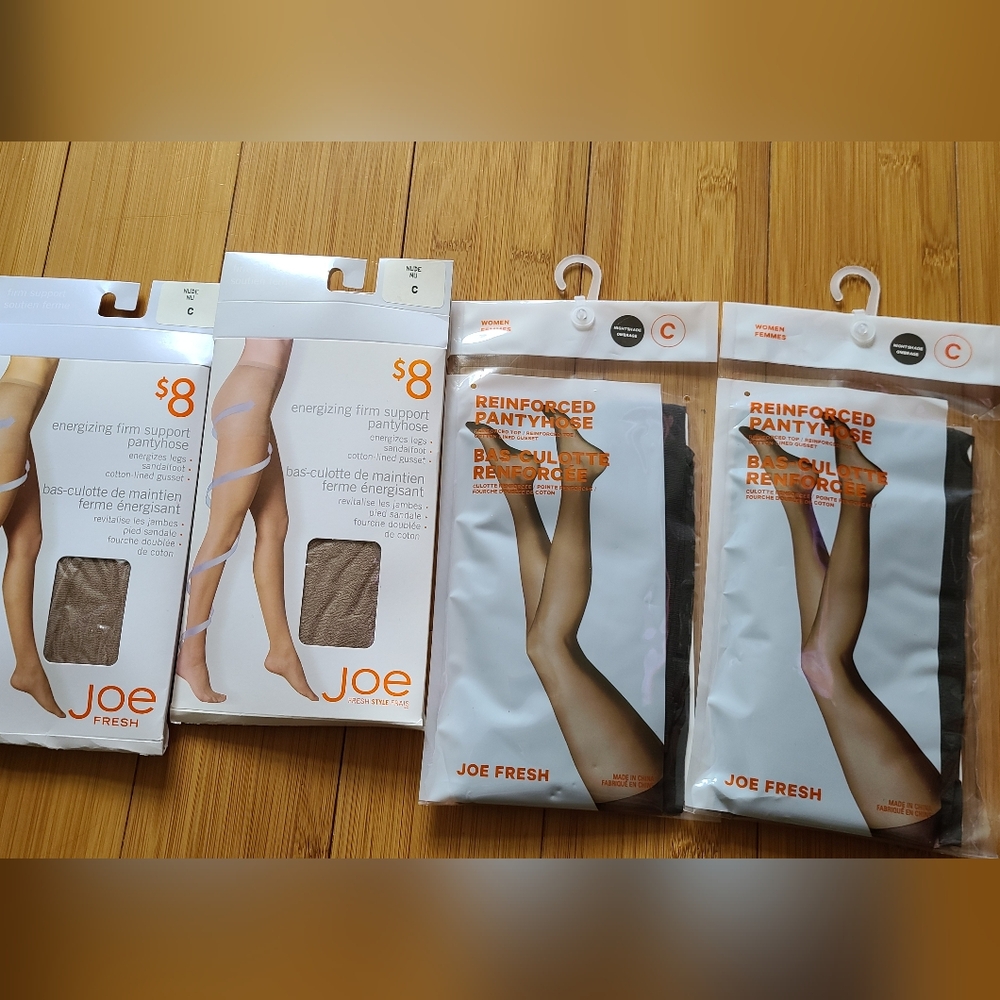 Size C pantyhose x 4